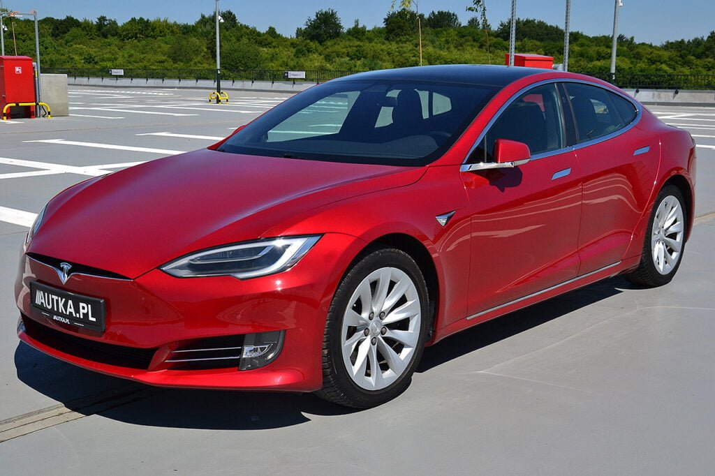 TESLA MODEL S 75D 2018 czerwona 1